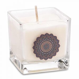 Vela aromática ecológica de cera de colza Mandala