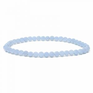 Pulsera de Piedras Preciosas Angelita Azul Elástica