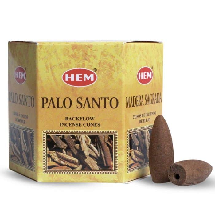 Conos de Incienso HEM Backflow Palo Santo (12 conos)