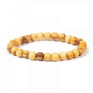 Pulsera de Palo Santo Cuentas Redondas S Elásticas