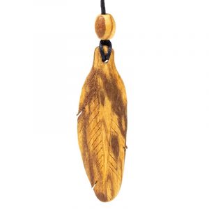 Collar Palo Santo Pluma Pequeño