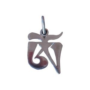 Colgante de Plata Ohm Tibetano - 15 x 12 mm