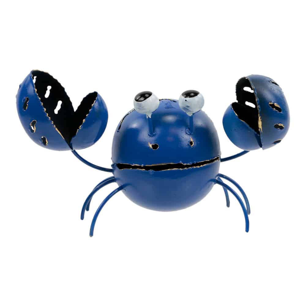 Cangrejo Métalico Azul (14 x 10 cm)