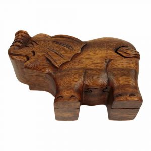 Caja de Madera Elefante