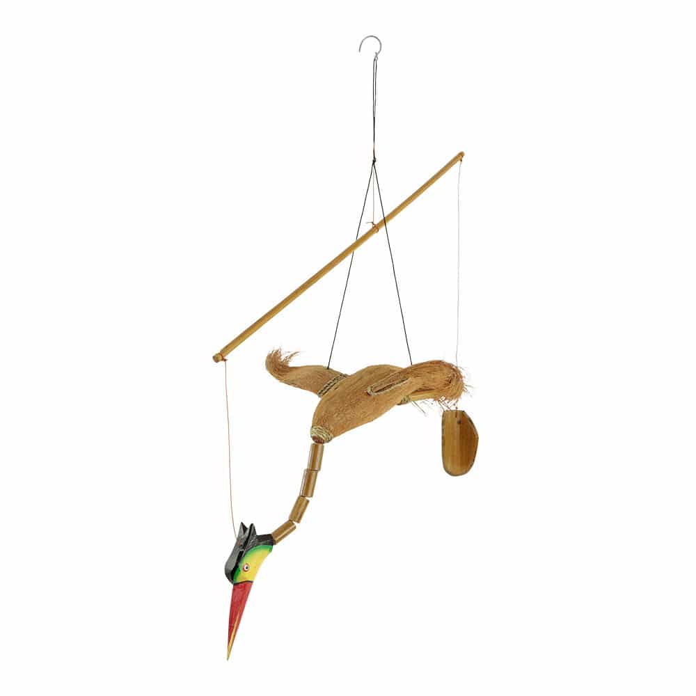 Carillón de viento Pájaro de colores (42 x 41 x 32 cm)