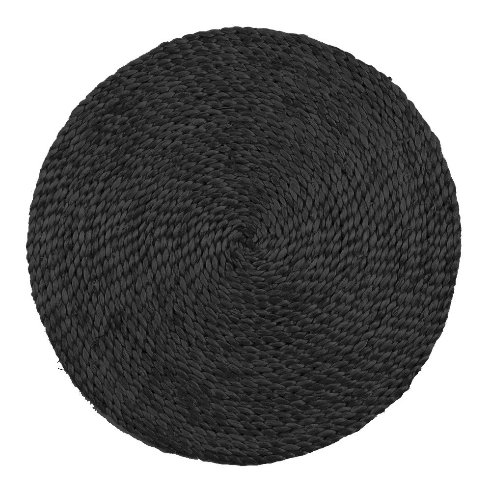 Mantel Individual de Yute Negro (35 cm)