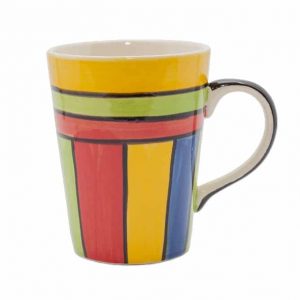 Taza de Café o Té de Cerámica Moderna Multicolor (Modelo 1)