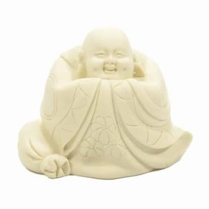 Figura de Buda en Poliedro Blanco (8 cm)