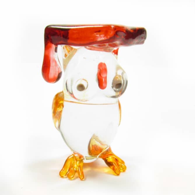 Estatua de Cristal Búho Surtido (5 cm)
