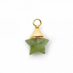 Colgante Piedra de Nacimiento Estrella Agosto Peridoto - Plata 925 (10 mm)