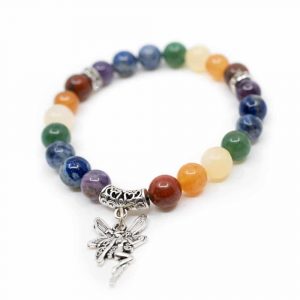 Pulsera de Piedras Preciosas 7 chakras con Hada