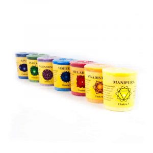 Set de Regalo de velas aromáticas Chakra (set de 7)