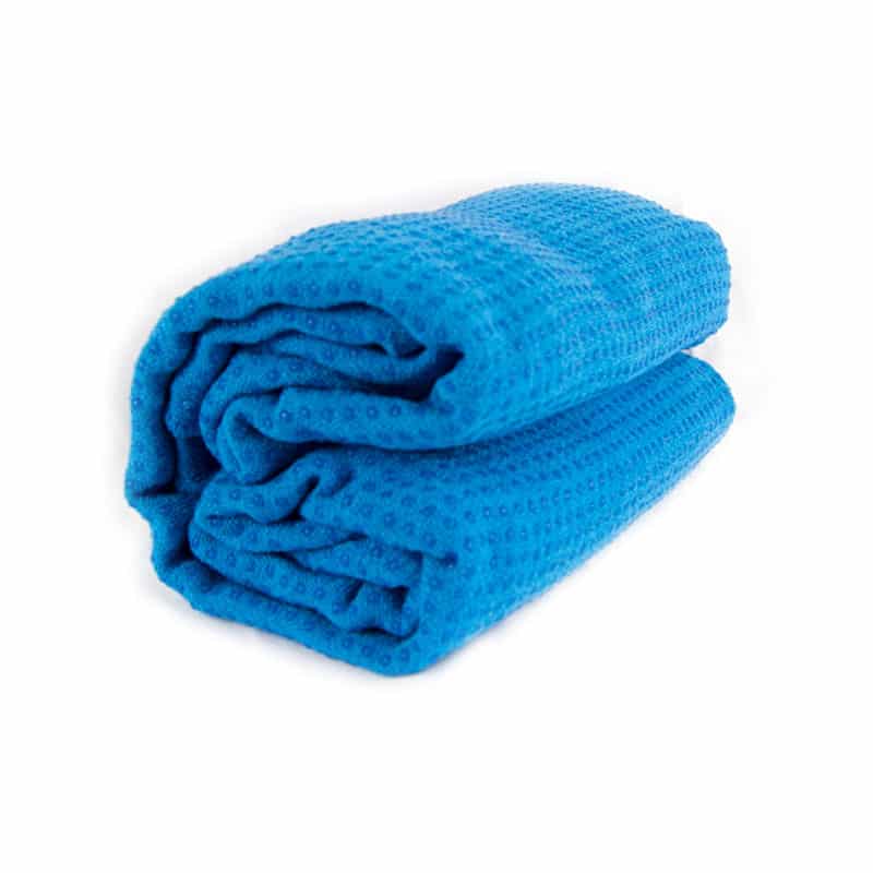Toalla de Yoga Silicona Antideslizante Azul