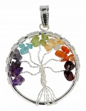 Colgante Árbol de la Vida Chakra - Alambre Chakra (40 mm)