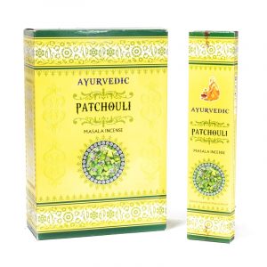 Incienso Ayurvédico Masala Pachuli Premium (12 cajitas)