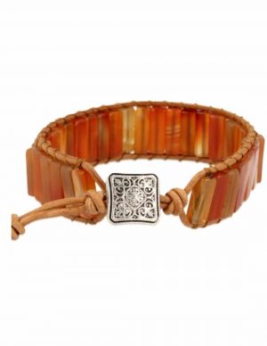 Pulsera de  Cornalina Naranja