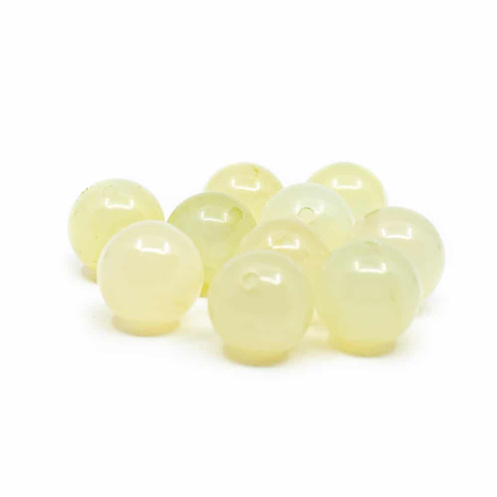 Cuentas Sueltas de Jade Verde - 10 piezas (12 mm)