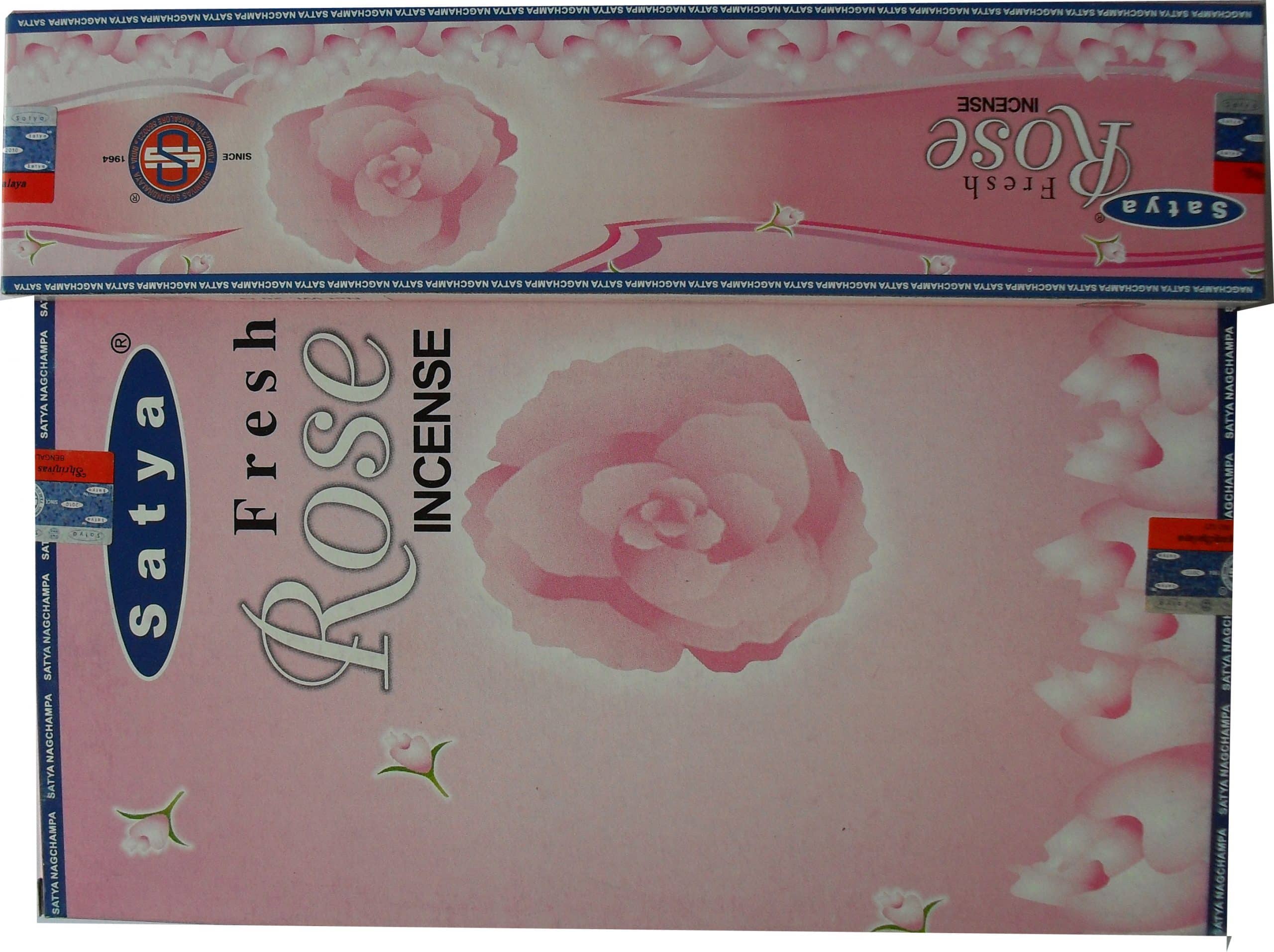 Incienso Nag Champa Rosa Fresca (12 paquetes)