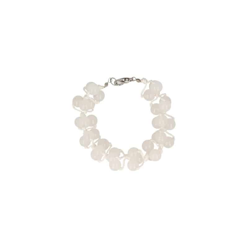 Pulsera de Jade Blanco (14 cm)