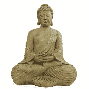 Figura de Buda japonés de poliresina Amithaba - 36 x 25 x 45 cm