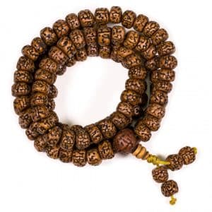 Mala Rudraksha y Minerales 108 Cuentas (1 cm)