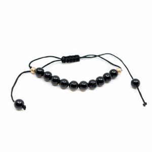 Pulsera de Turmalina Negra Ajustable