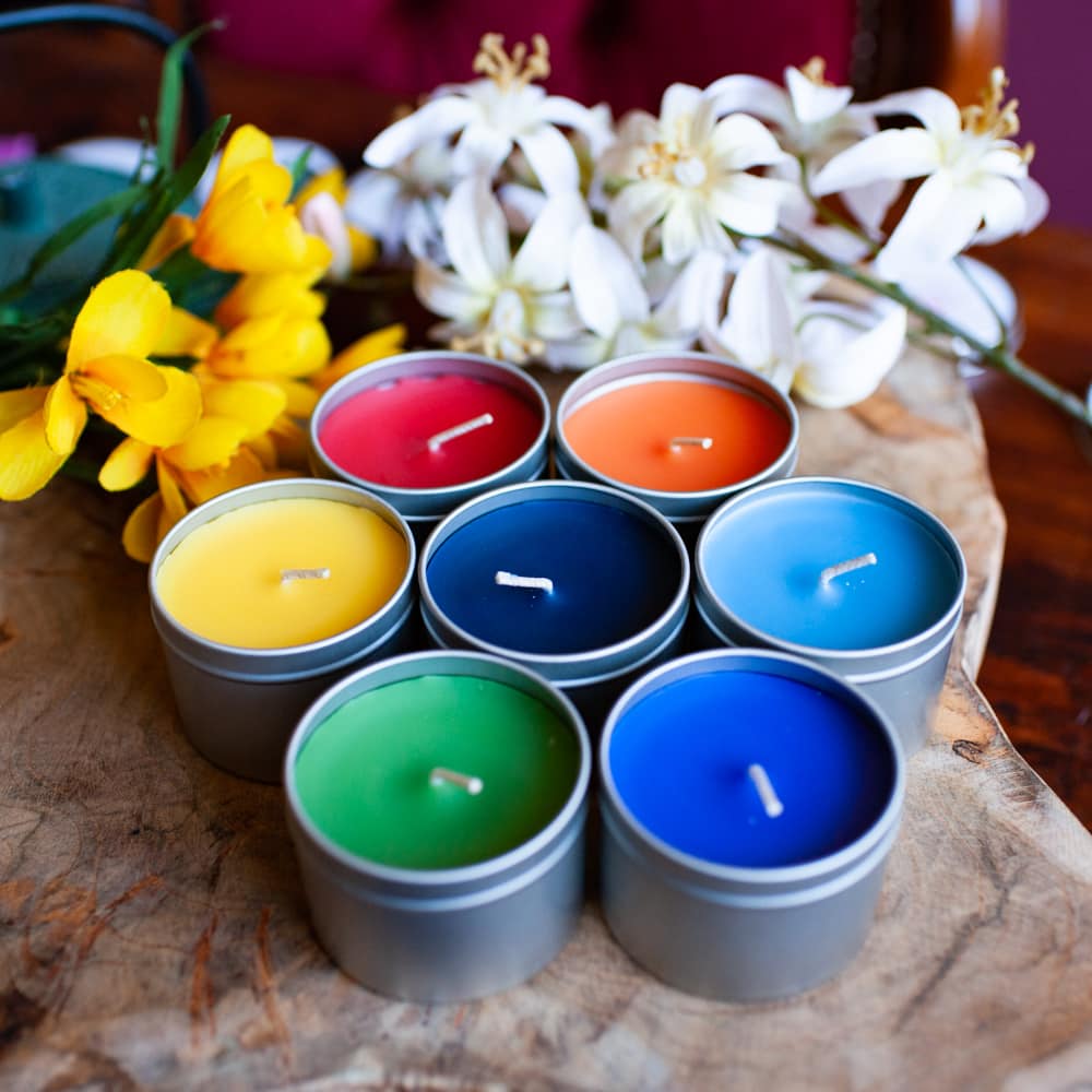 velas colores del chakra