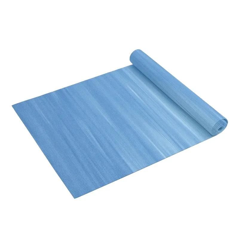 Gaiam Esterilla de Yoga sin látex PVC Azul Tie-Dye 4 mm - (173 x 61 cm)