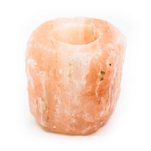 Portavelas Piedra de Sal Naranja/Rosa (1 - 1,5 kg)