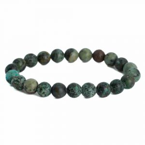 Pulsera de Piedras Preciosas de Turquesa Africana - 8 mm