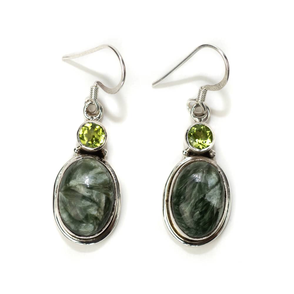 Pendientes de Serafina y Peridota Plata 925 "Vosh"
