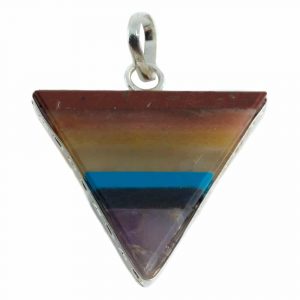 Colgante de Piedras Preciosas Chakra Triangular (30 mm)