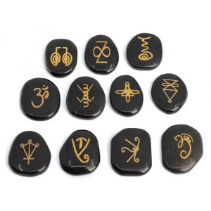 Piedras de Reiki Jaspe Negro - 11 piedras