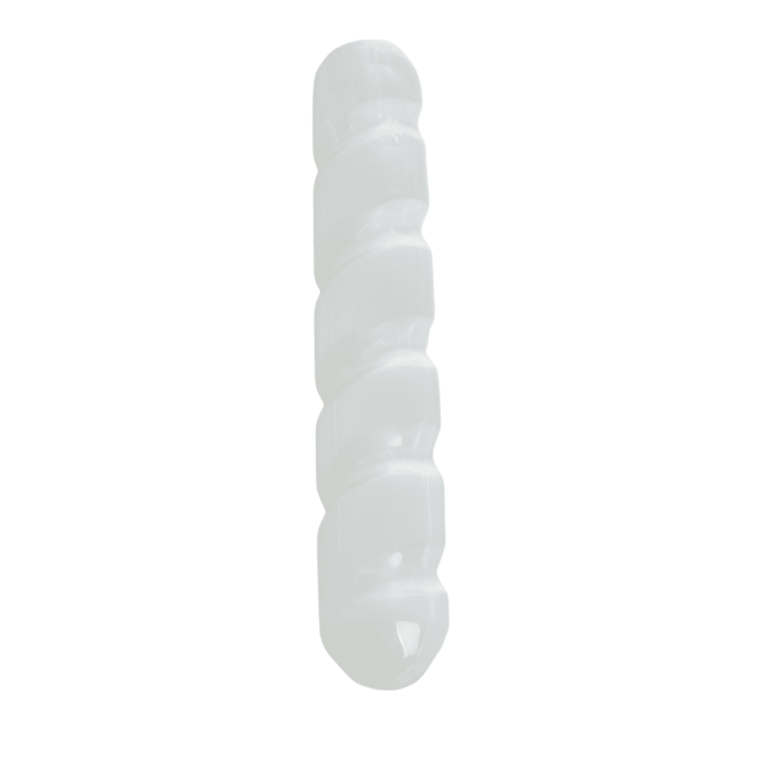 Varilla de Masaje de Selenita Retorcida 14 cm